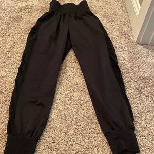 Five dancewear 2 pairs of black joggers.